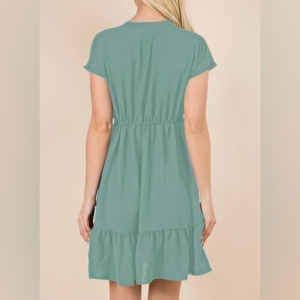 Coastal Chic Dress NWT | Flattering Empire Waist Mini - Picture 5 of 9